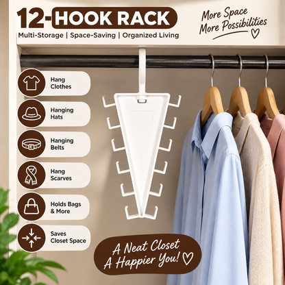 12-Hook Wardrobe Saver