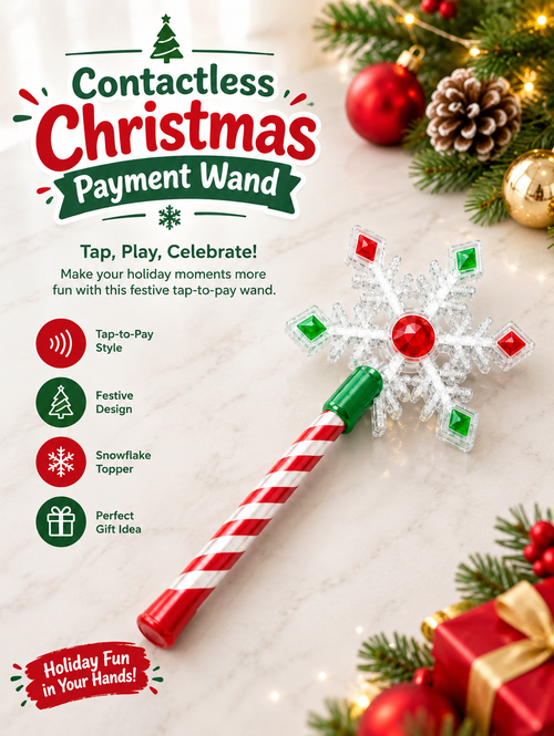 Christmas Tap-to-Pay Wand