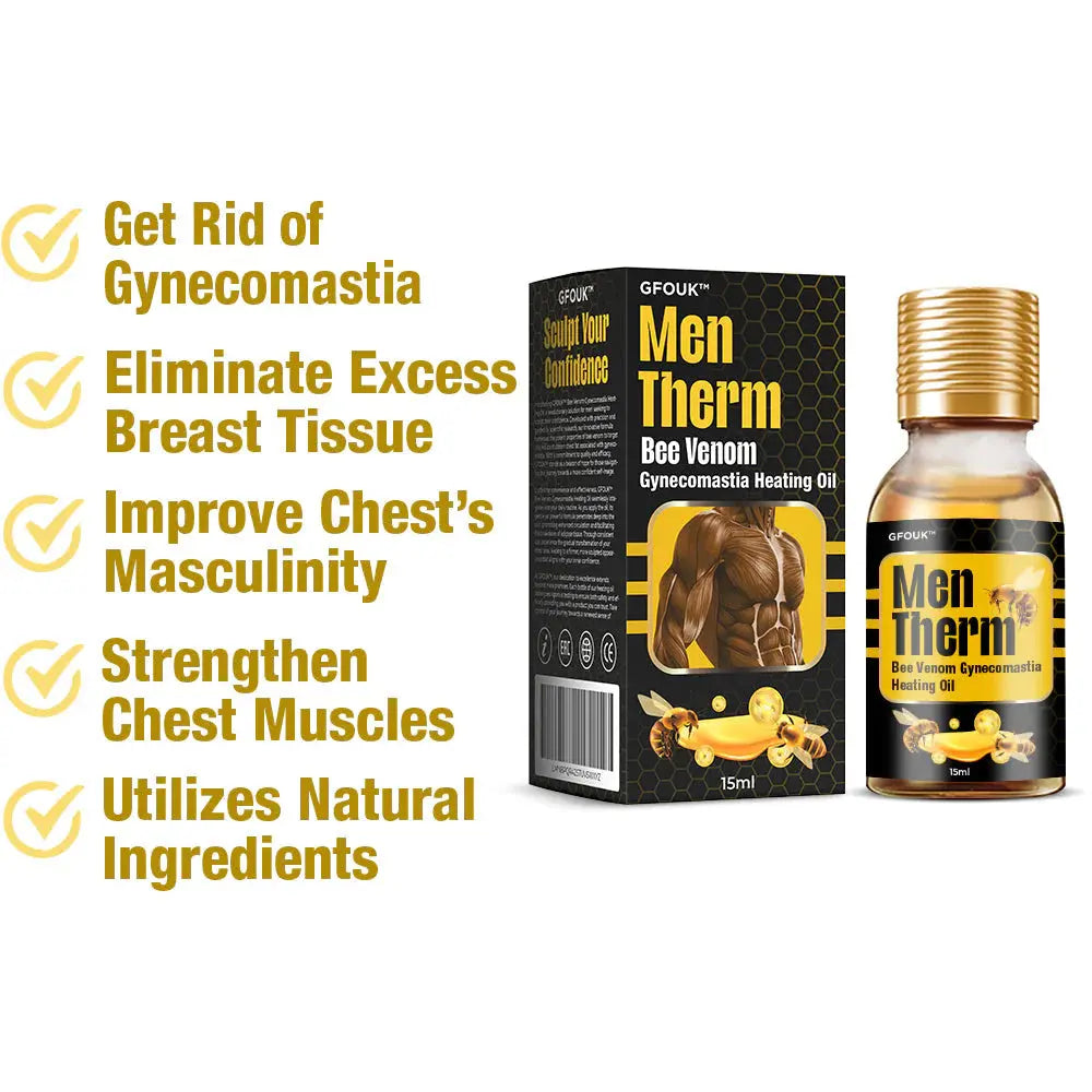MenTherm Bee Venom Gynecomastia Heating Oil