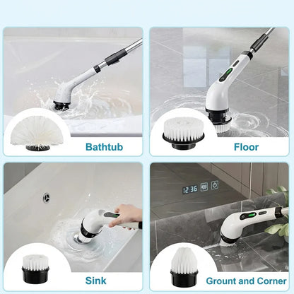 9-in-1 PowerScrub Electric Spin Cleaning Brush