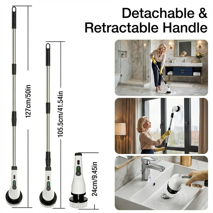 9-in-1 PowerScrub Electric Spin Cleaning Brush