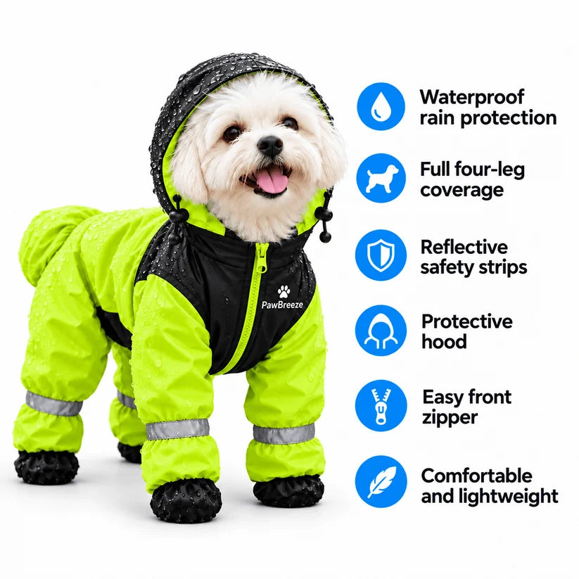 Full-Body Protection Dog Raincoat