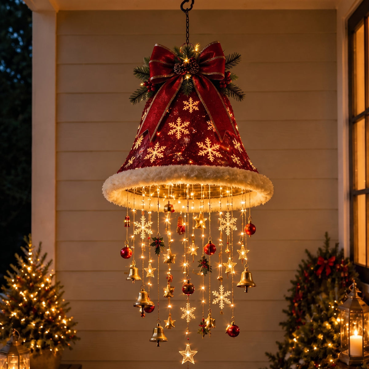 Christmas Bell Hanging LED Lamp