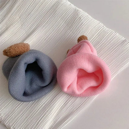 Cartoon Bear Knitted Baby Hat