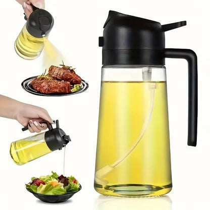 2 in 1 Glass Oil Sprayer & Dispenser