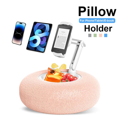 Plush Pillow Mobile Phone Tablet Holder
