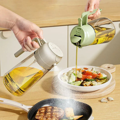 2 in 1 Glass Oil Sprayer & Dispenser