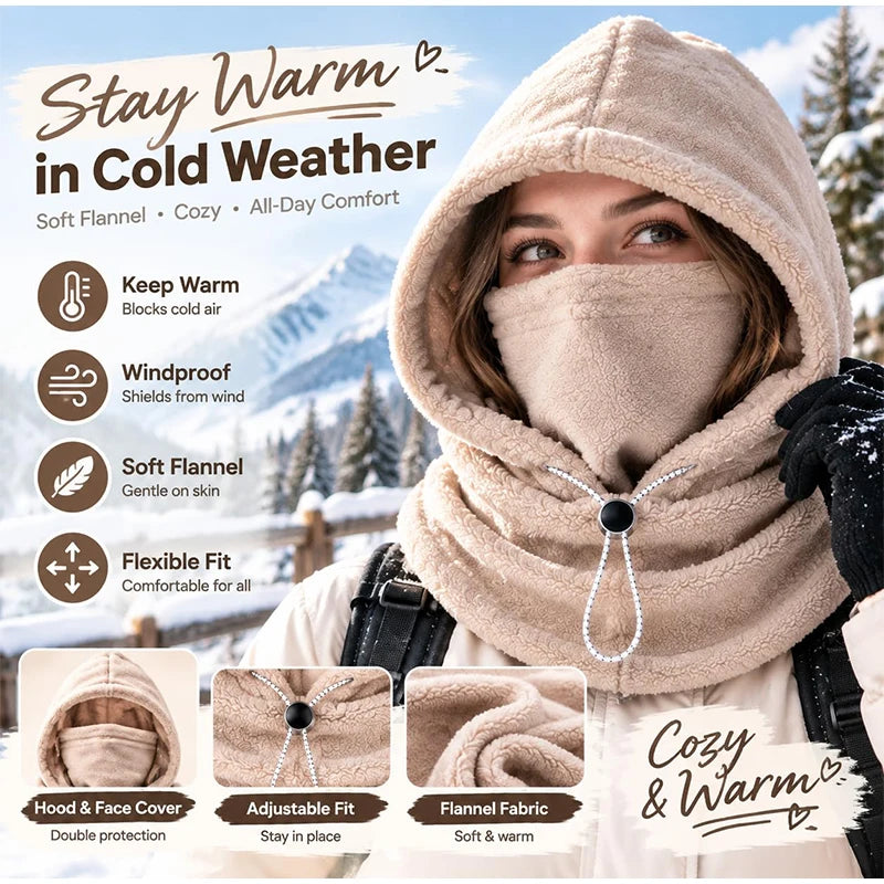 3-in-1 Winter Thermal Hood