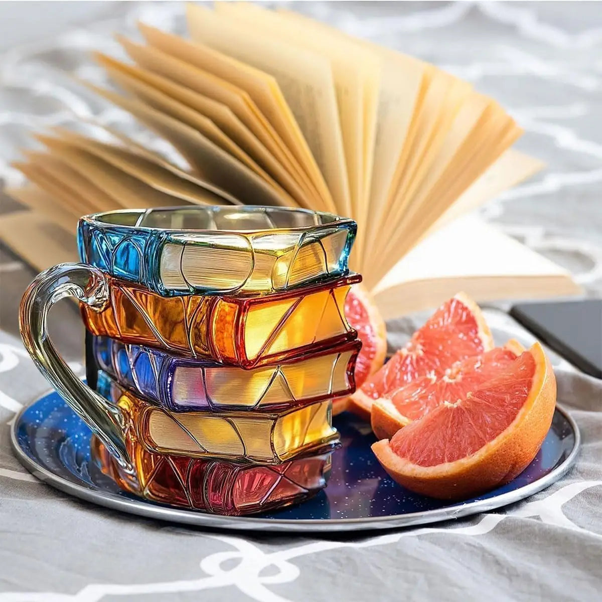 3D Painted Book Mug