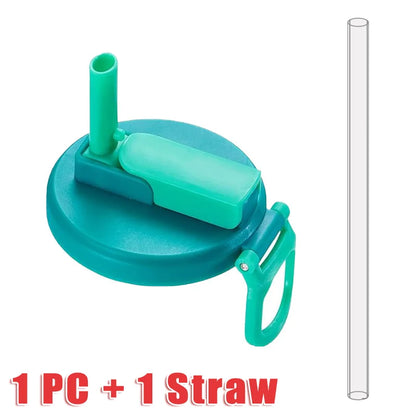 Soda Can Lid With Straw