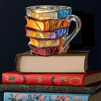 3D Painted Book Mug