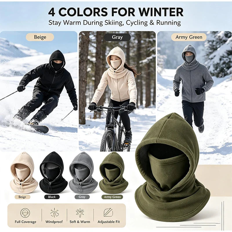 3-in-1 Winter Thermal Hood