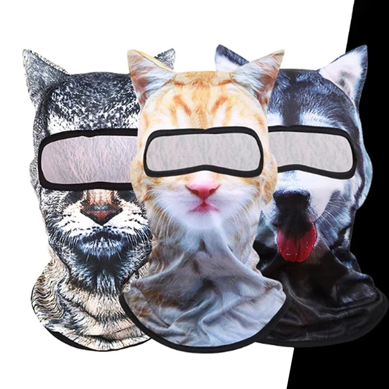 3D Animal Face Winter Balaclava