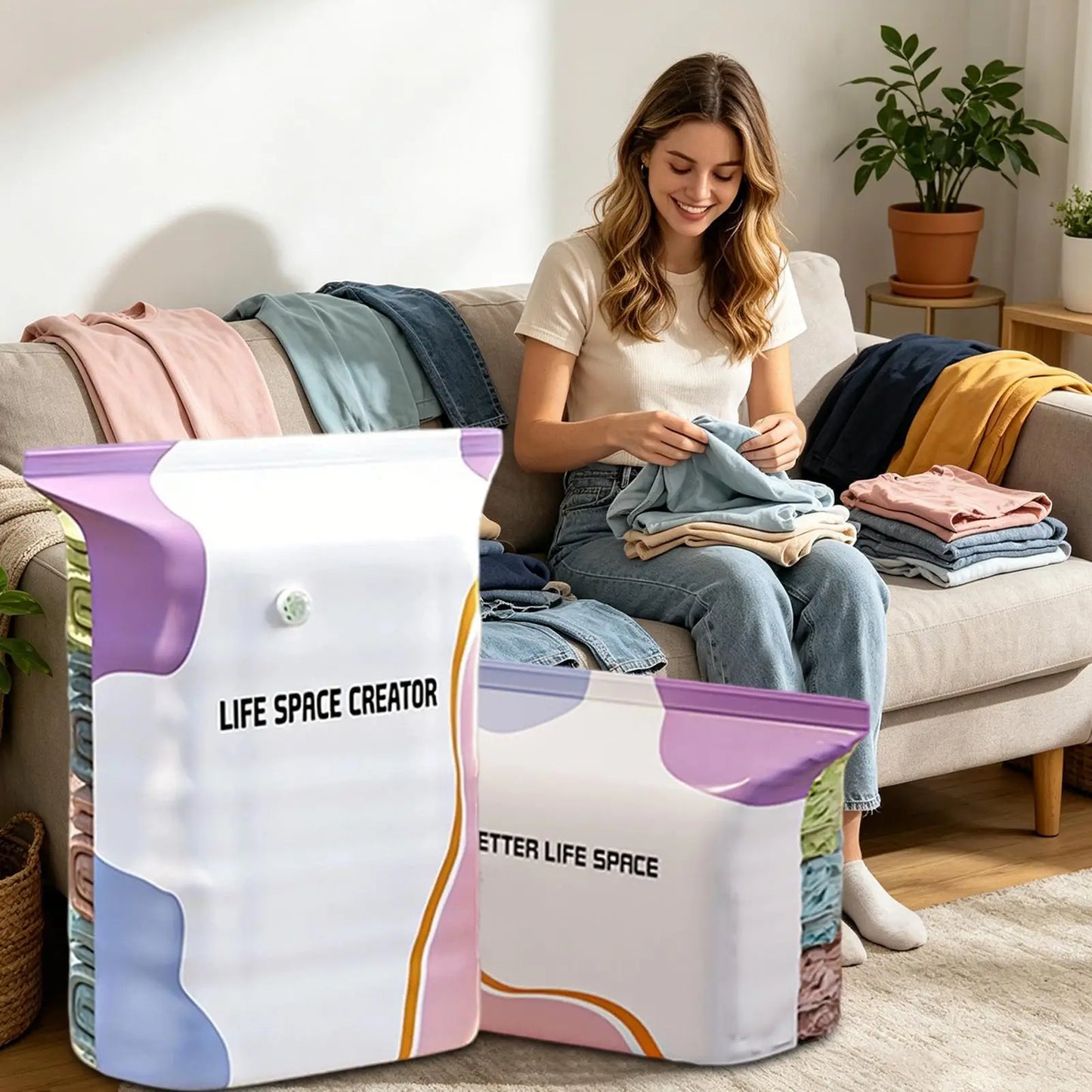 Vacuum Compression Storage Bags (3PCS)