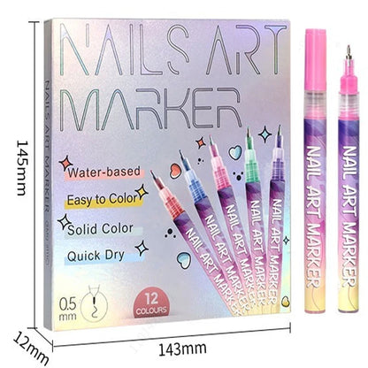 Precision Acrylic Nail Art Pen Set