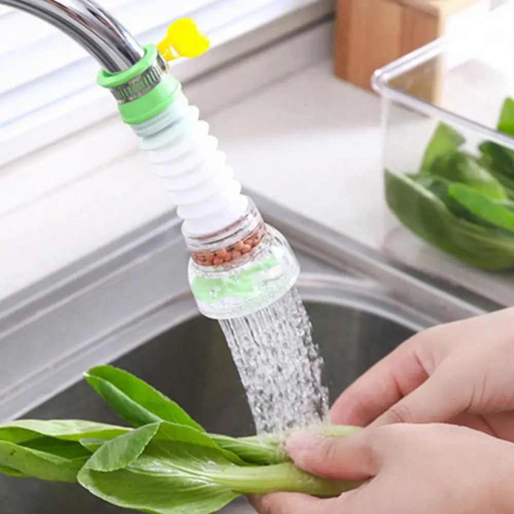 AquaTwist: Rotating Washable Faucet Filter