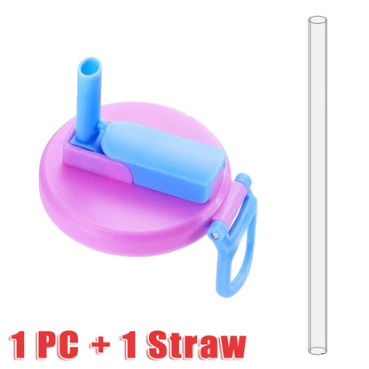 Soda Can Lid With Straw