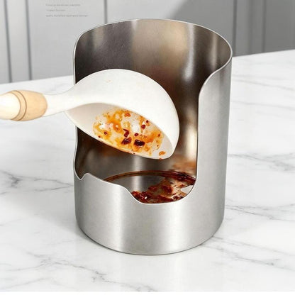 2-in-1 Stainless Steel Spoon & Lid Holder