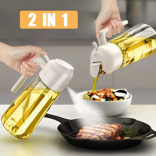 2 in 1 Glass Oil Sprayer & Dispenser