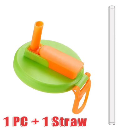 Soda Can Lid With Straw