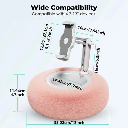 Plush Pillow Mobile Phone Tablet Holder