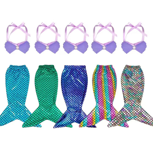 Kids Mermaid Tail Costume Set
