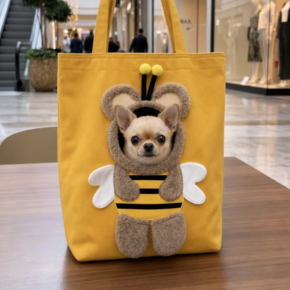Adorable Bee Pet Tote Bag