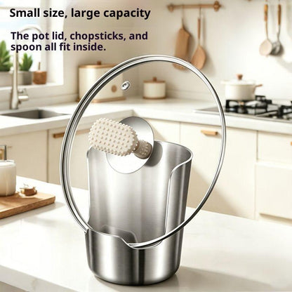 2-in-1 Stainless Steel Spoon & Lid Holder