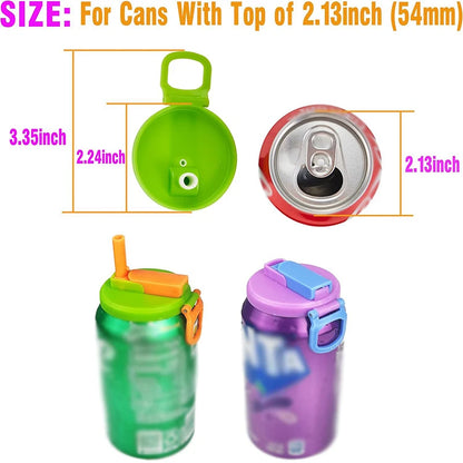 Soda Can Lid With Straw