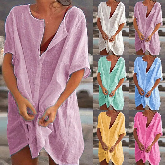 Retro Summer Cotton Dress