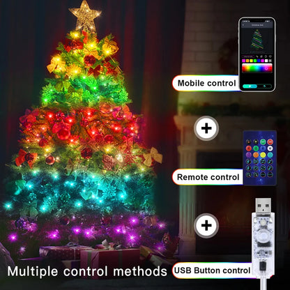 Smart RGB Led Christmas Lights (10 Meter)