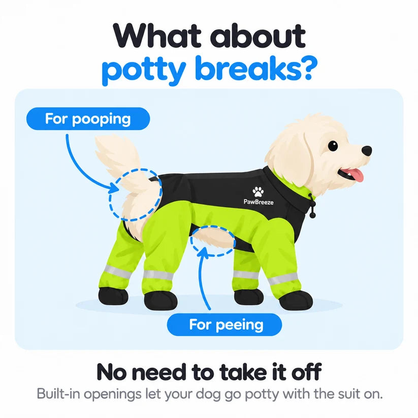 Full-Body Protection Dog Raincoat