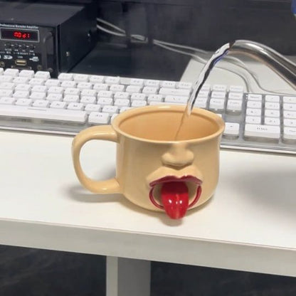 Funny Face Tongue Mug