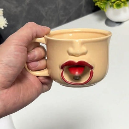 Funny Face Tongue Mug