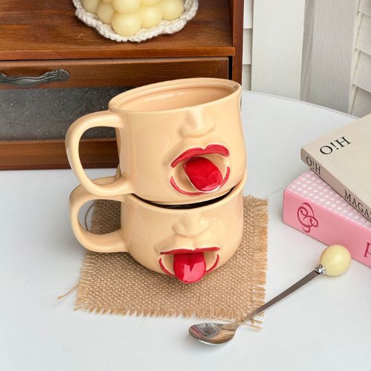 Funny Face Tongue Mug