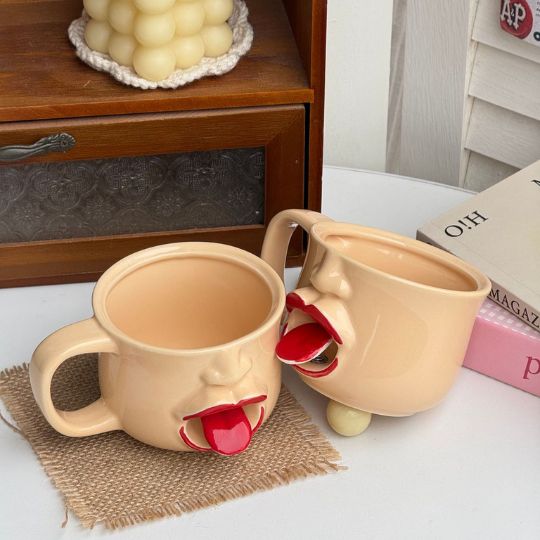 Funny Face Tongue Mug