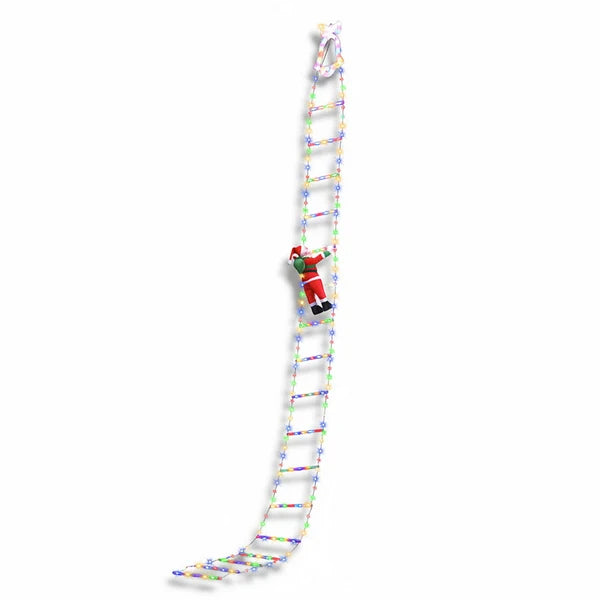 LED Christmas Climbing Santa Ladder Lights
