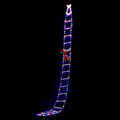 LED Christmas Climbing Santa Ladder Lights