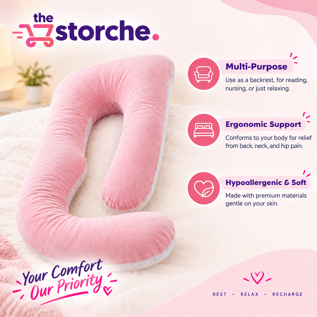 TravelEase Passenger Pillow