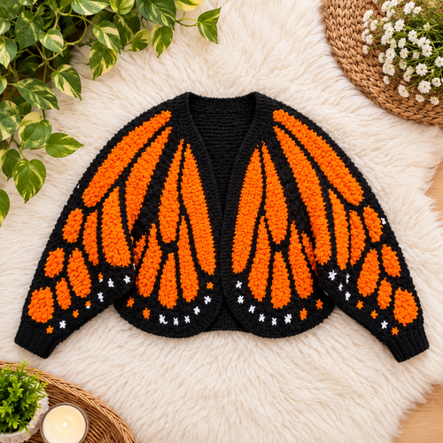 Butterfly Knit Cardigan