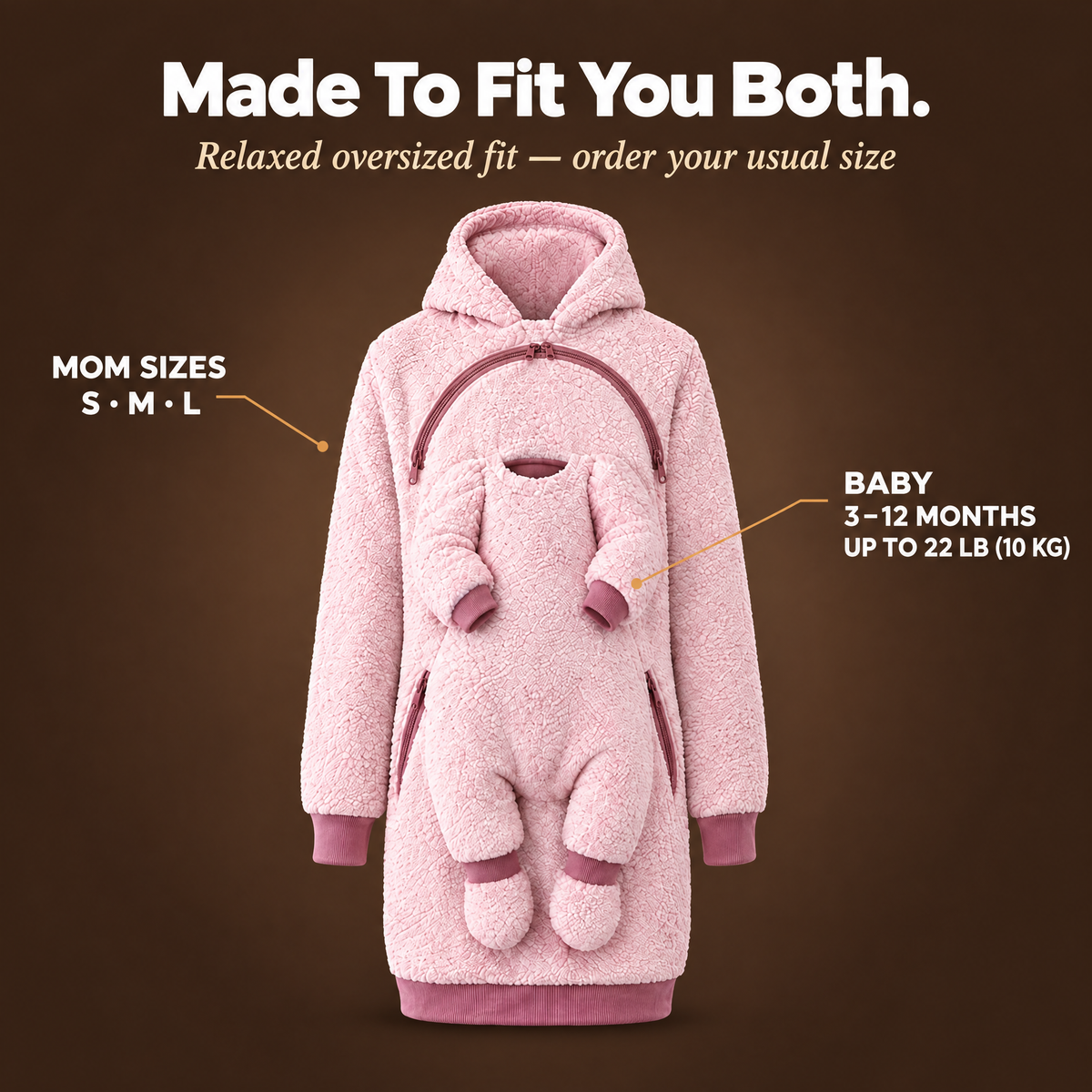 CozyNest Mom & Baby Hoodie