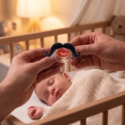 Kissable Mustache Baby Pacifier