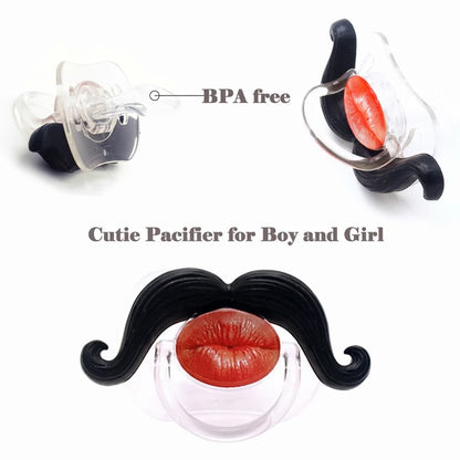 Kissable Mustache Baby Pacifier
