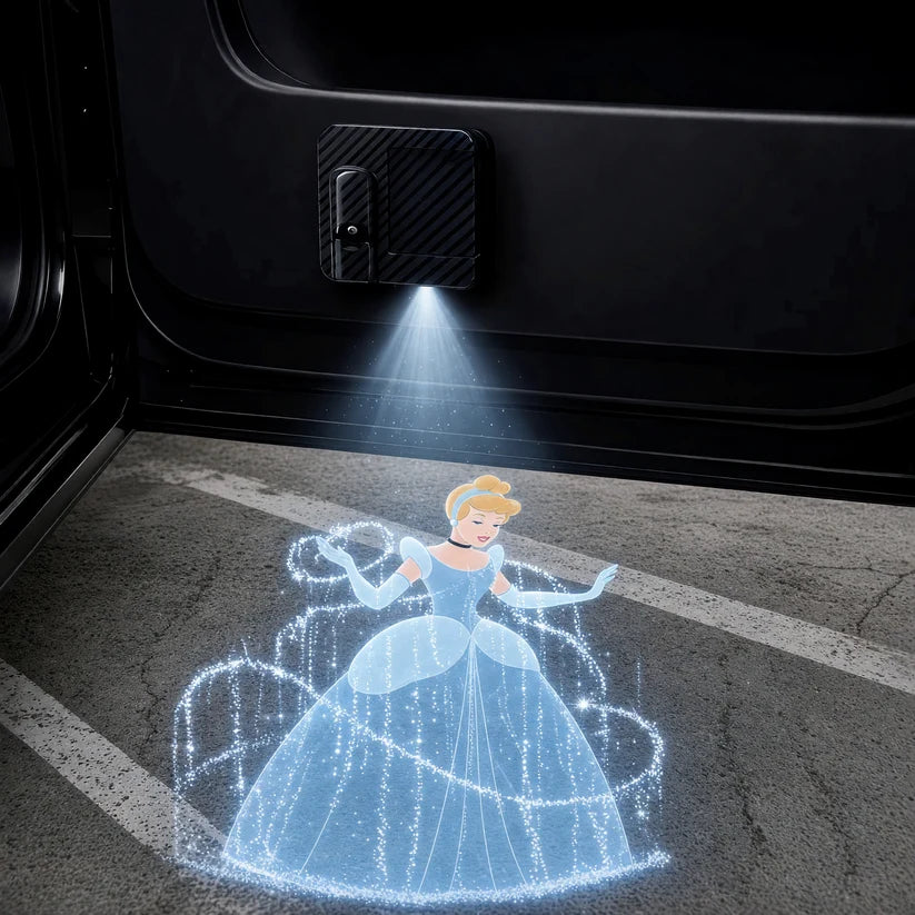Princess LED Car Door Projector Lights