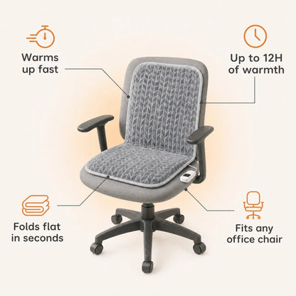WarmNest Heated Office Chair Pad