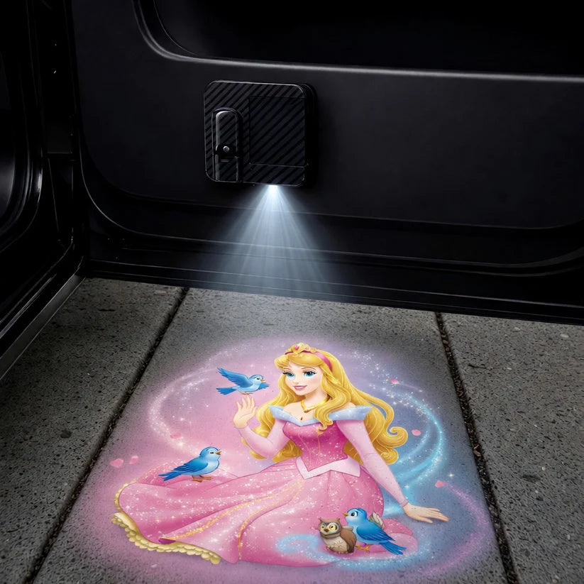 Princess LED Car Door Projector Lights