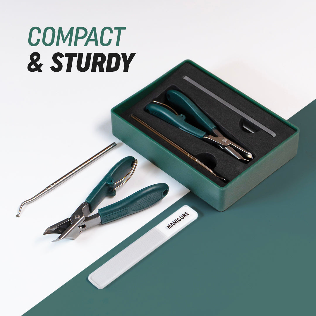 3-Piece Wide Jaw Toenail Clipper Set